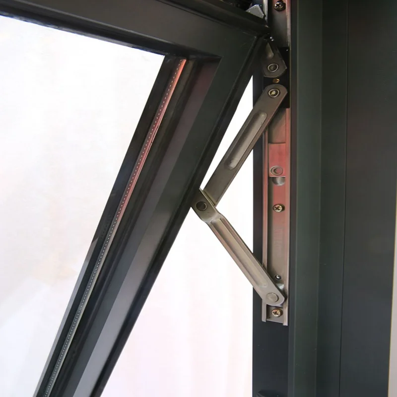 Customized Double Glazed Aluminum Sound Proof Awning Window for House Awning Windows With Screen