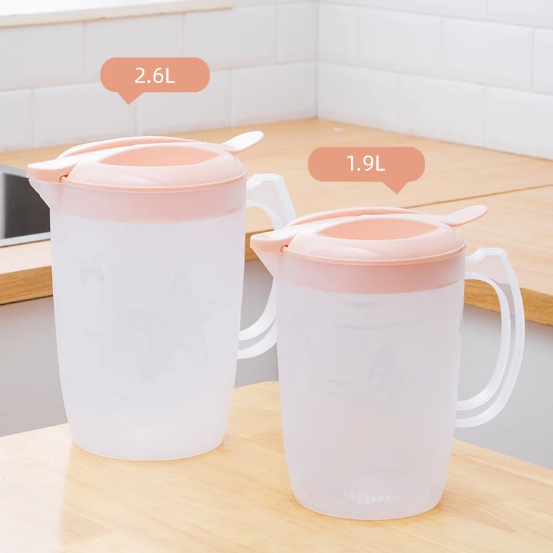 Низкий минимальный объем кувшина для молока кувшин заваривания чая и фруктов пластиковый воды с крышкой