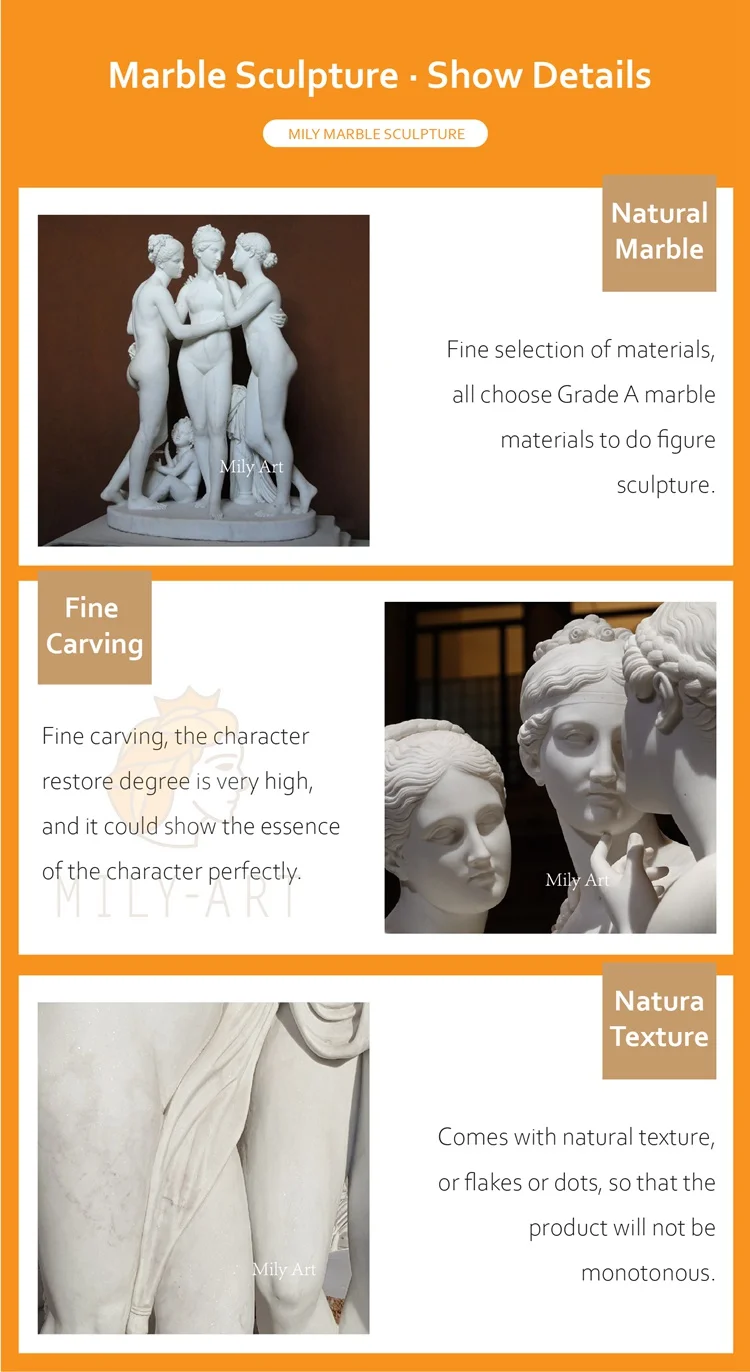 Marble Three Beauty Statue