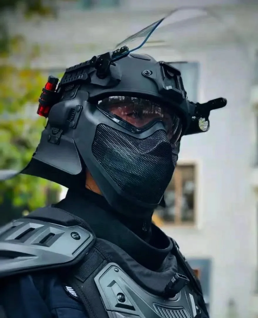 Modular full protection puncture resistant fireproof Riot Helmet Anti Ballistic carbon fiber tactical helmet