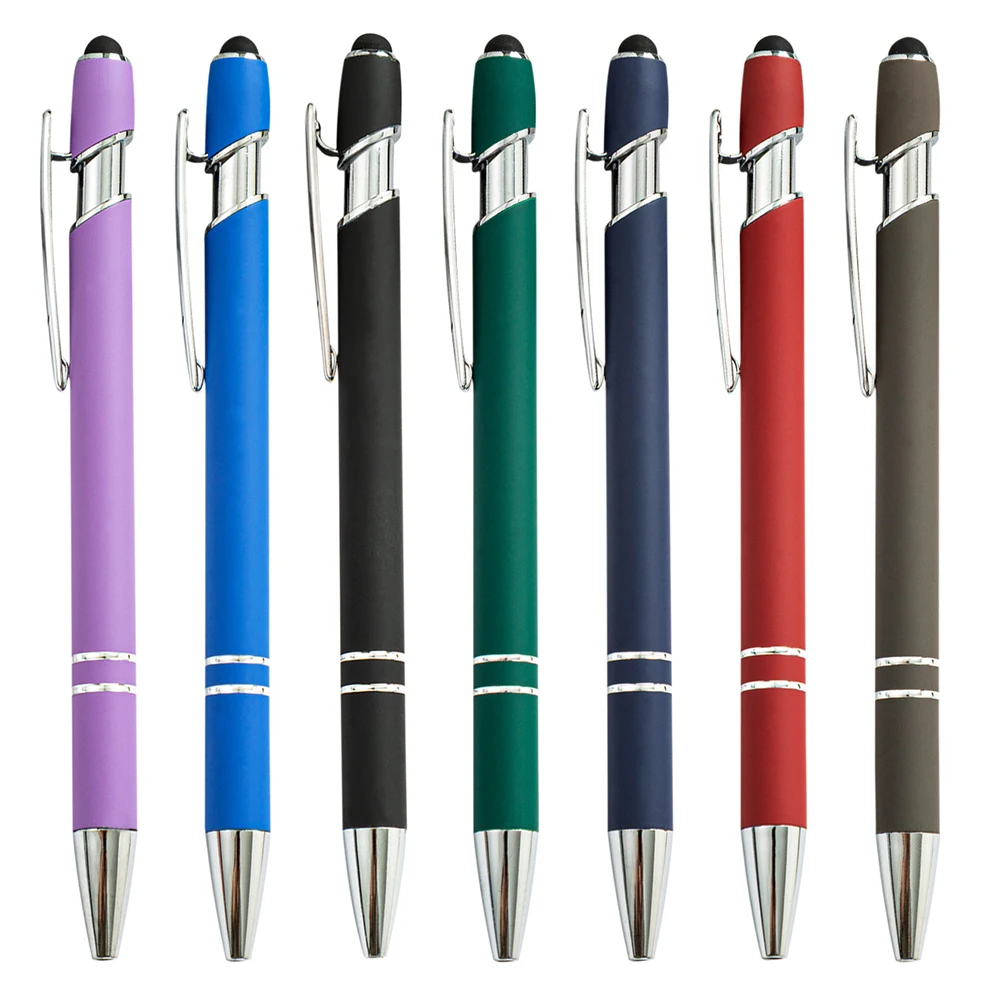 Hot Selling 2 In 1 Metal Ball Soft Touch Screen Tablet Stylus Pen For Mobile Phone Touchscreen And Professional Custom