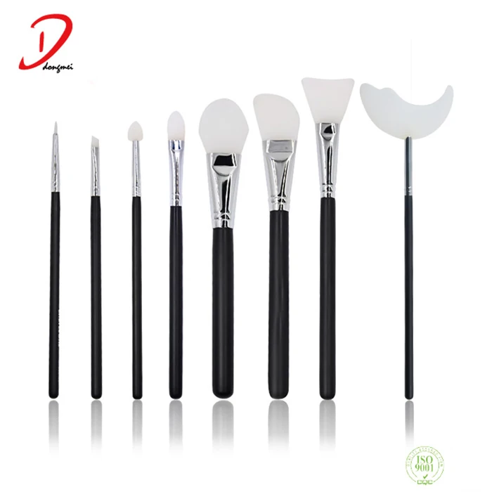 Wholesale Moon shape Silicone Mascara & Shadow Shield brush ,silicone brush for makeup