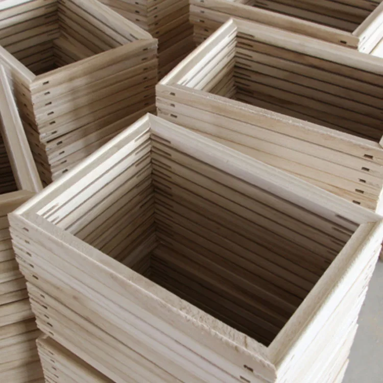 OEM High Quality Pine Wood Heavy Duty Stretcher Bar Natural Timber for Art Working