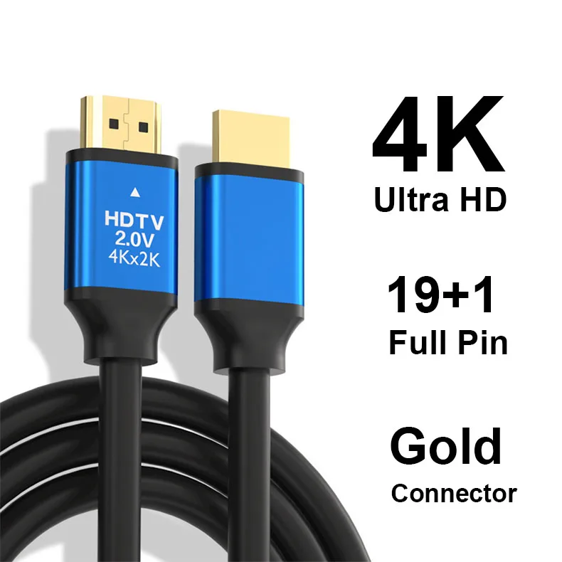 Высокоскоростной кабель HDMI 2,0 с поддержкой Ethernet, поддерживает HDMI 2.0b 4K 60 Гц HDR на большинстве устройств и мА