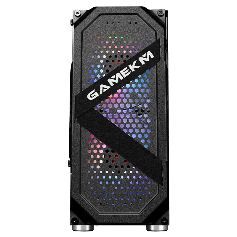 SNOWMAN Customized Logo Woven Ribbon PC Case With Transparency Tempered Glass Side Wide ATX PC Gaming Cases