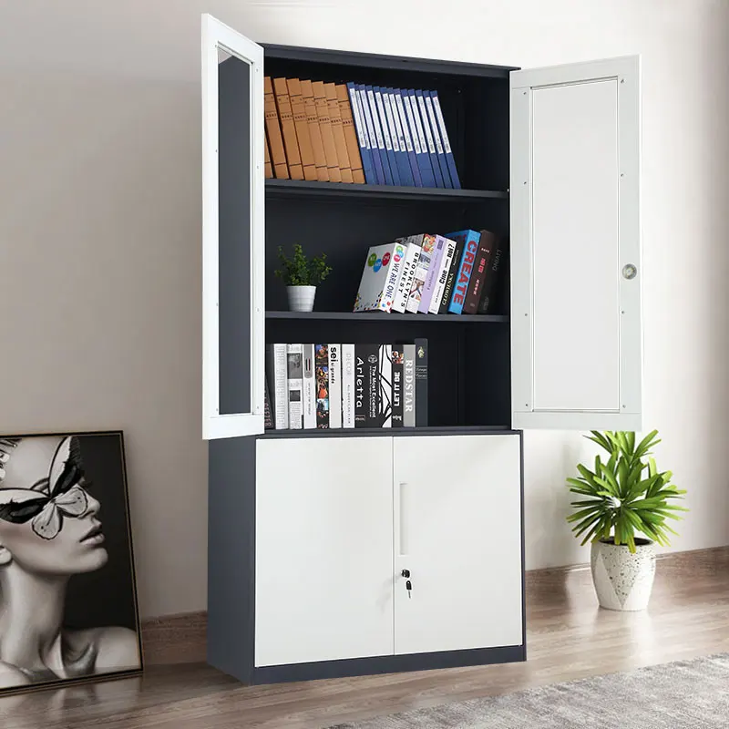 Luoyang Fenglong file cabinet Hospital Metal Instrument Storage wardrobe cupboard 2 drawers steel wardrobe