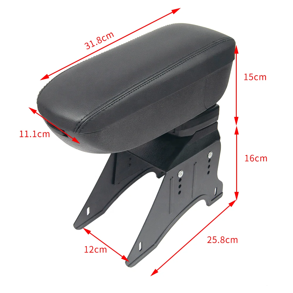 CarFu Car Accessories Factory Price Universal Car Armrest Storage Interior console box Decoration Organizer For Car