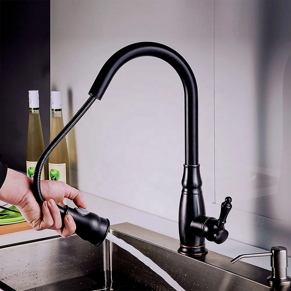 Competitive Price pull out matte black kitchen faucet 2021water sink magnetic kitchen sink faucet kitchen taps faucet