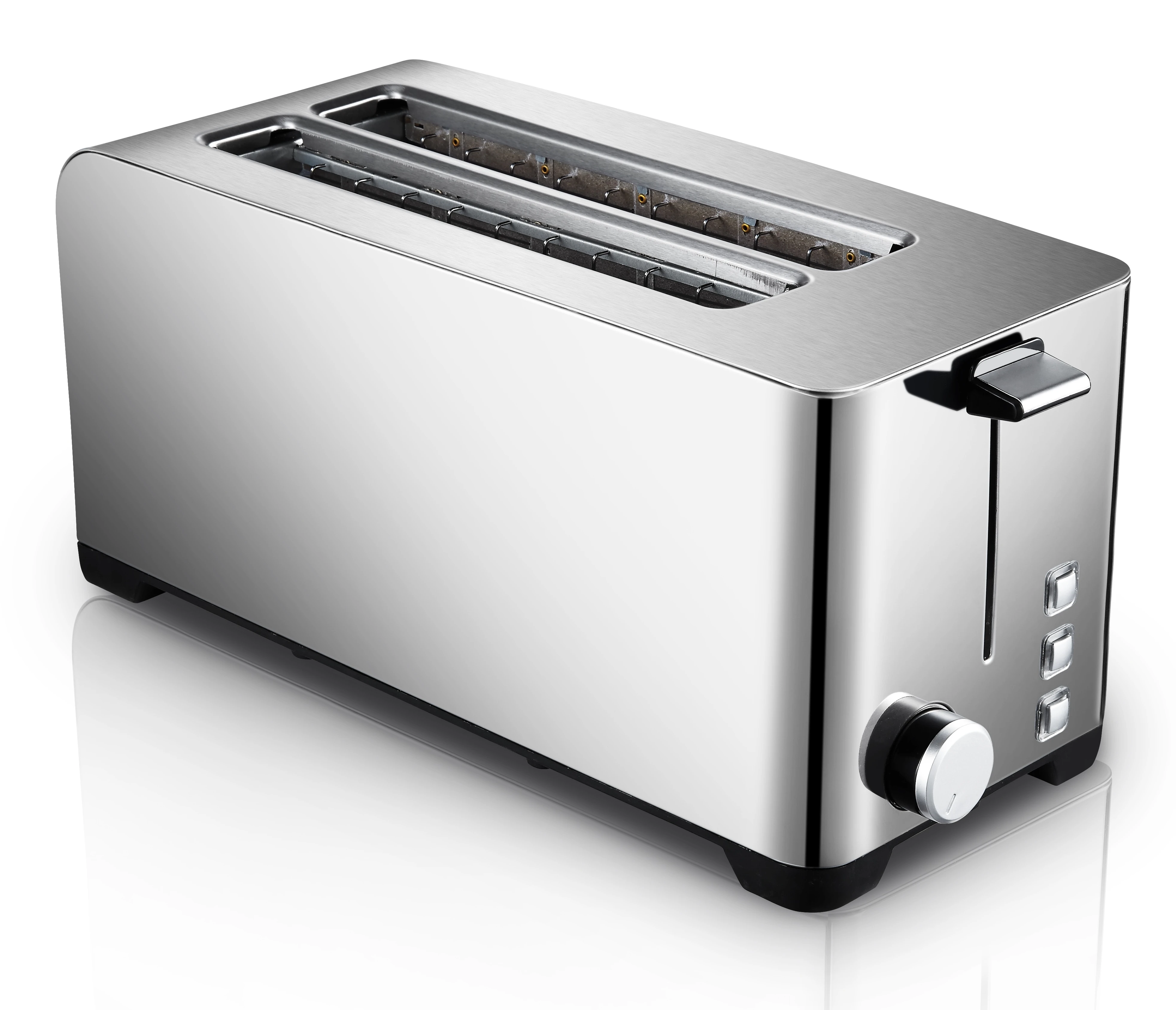 Китайская фабрика, бытовой кухонный тостер 1180-1400 Вт, выдвижная машина для хлеба, тостер на 4 ломтика