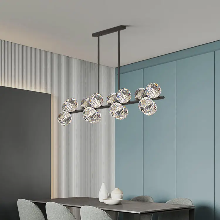 In Stock Adjustable Light Led Nordic Flower Rattan Dinning Ac 220V Alabaster Murano Chandelier Modern