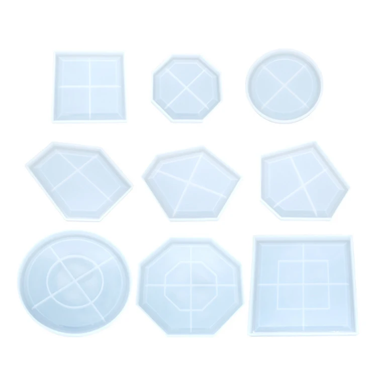 D317 Silicone Coasters mould, jewelry tray liquid silicone mold ,DIY silicone Cup Coasters mold