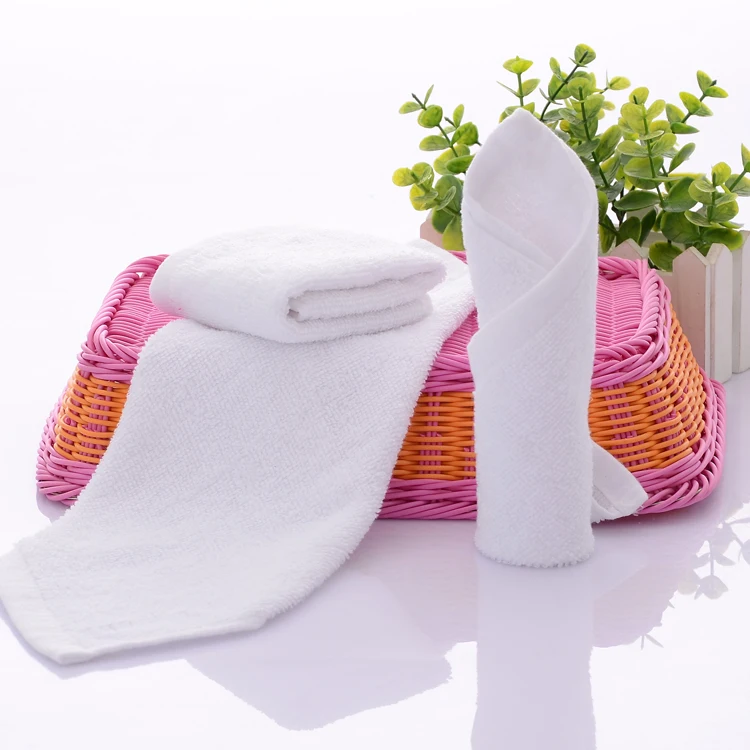 
wholesale cheapest mini cotton square face towels 30 x 30cm plain white towel 