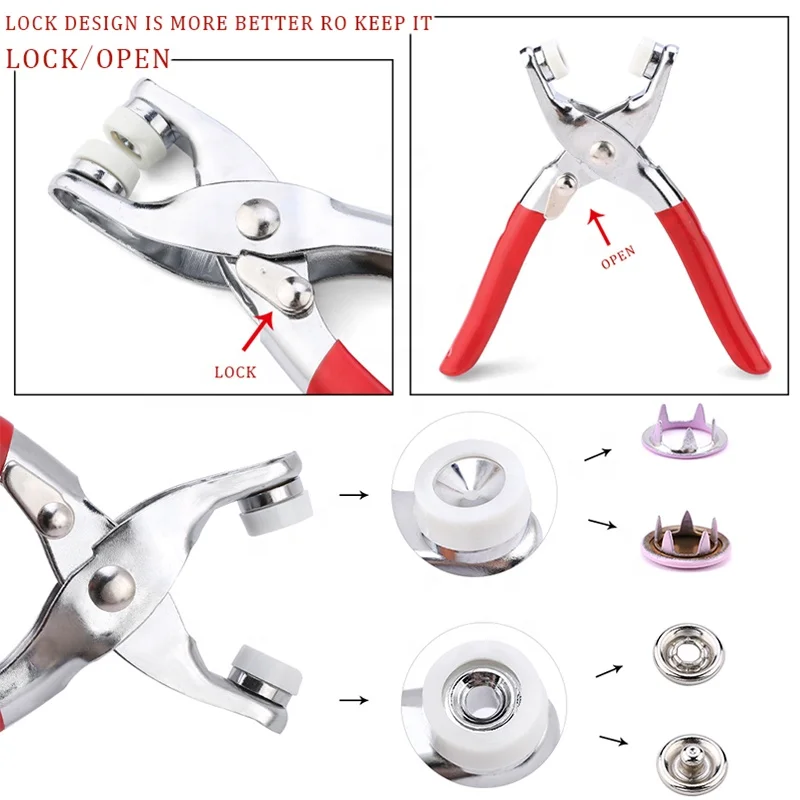 2022 DIY Paint Brass Metal Ring Prong Snap Button Black White Red Orange Yellow Green Blue Purple Pink Color