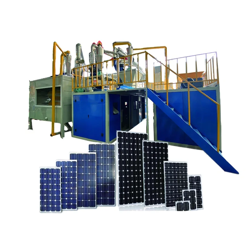 Hot Best Selling Solar Panel Crushing Sorting Equipment Solar Panel Recycle Plant