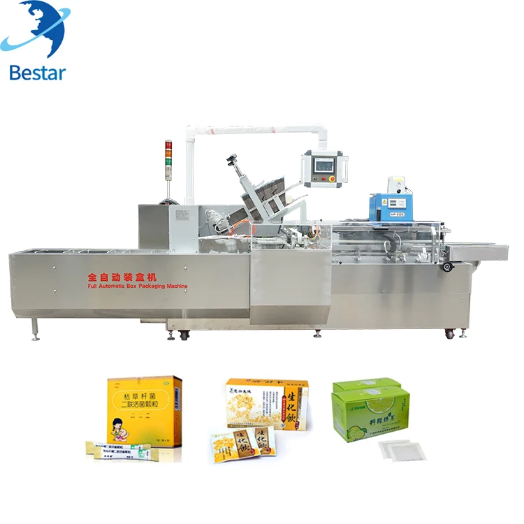 full automatic blister cartoning machine for carton box put in the