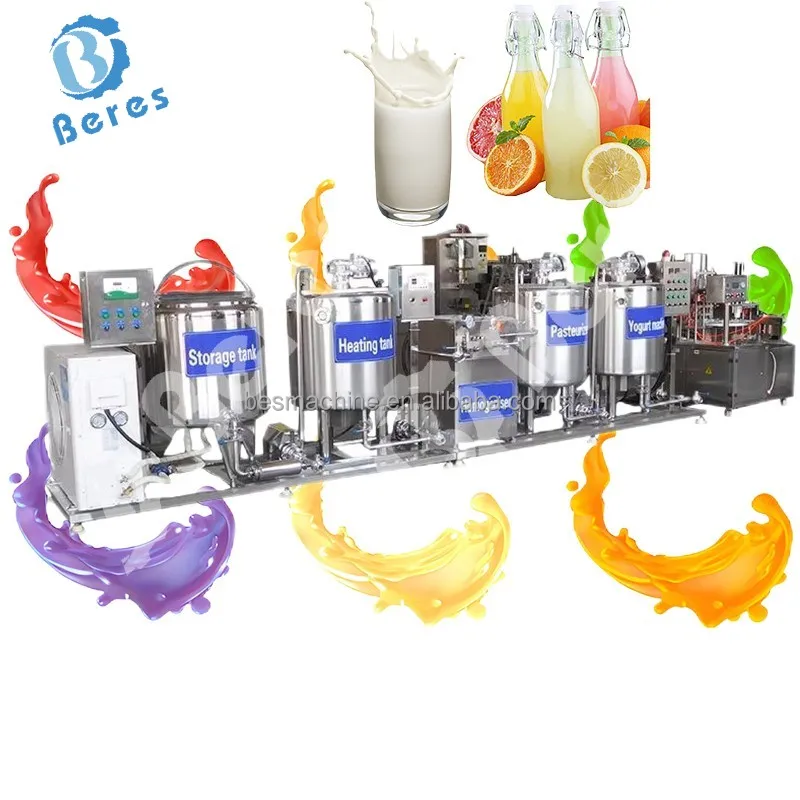 Pasteurized fresh milk Powder liquid solid yogurt sterilization fermentation refrigeration filling production line
