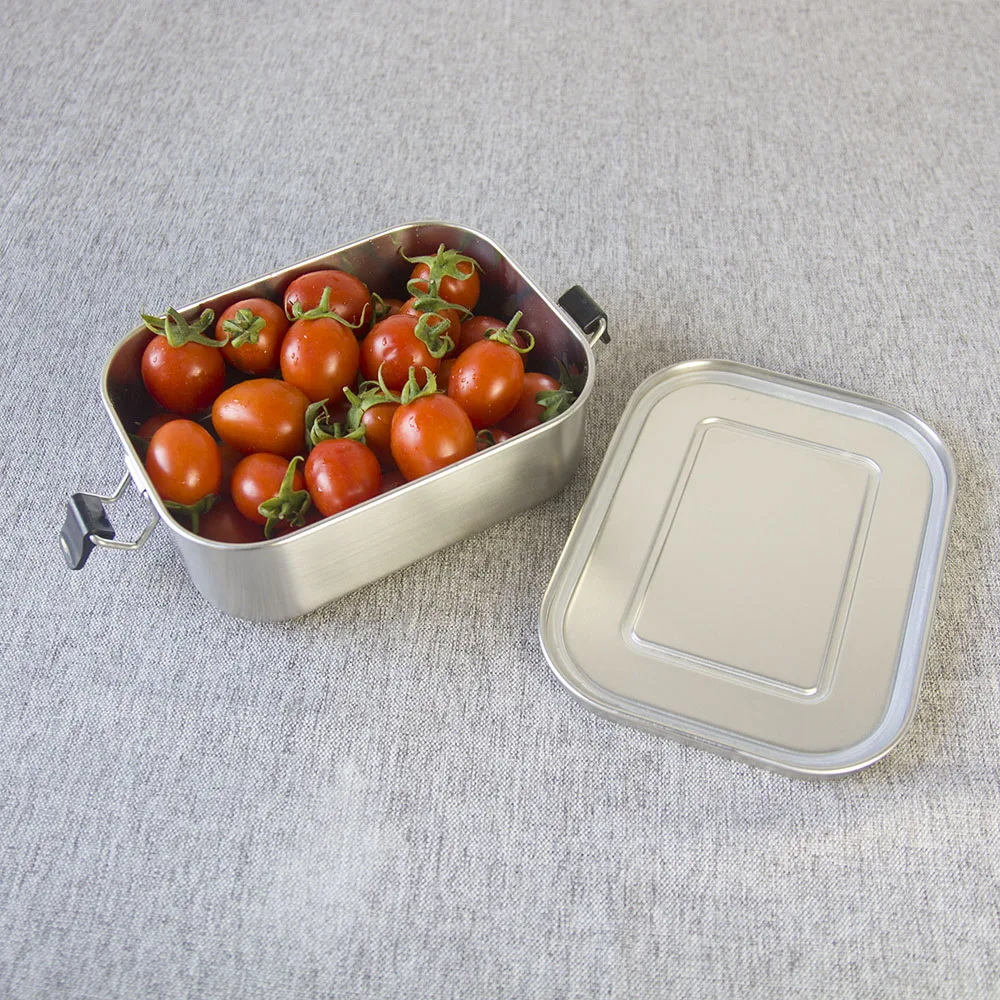 Amazon hot sale Portable kids Metal Stainless Steel Bento Lunch Box