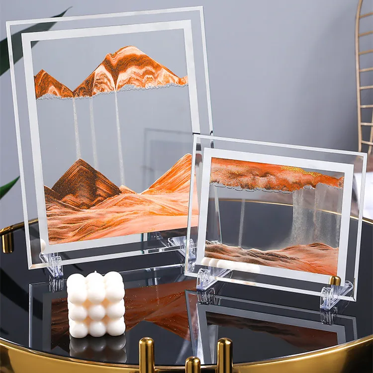 New Arrival Decorative Tabletop Moving Sand Art Dynamic Moving Sand Picture Art