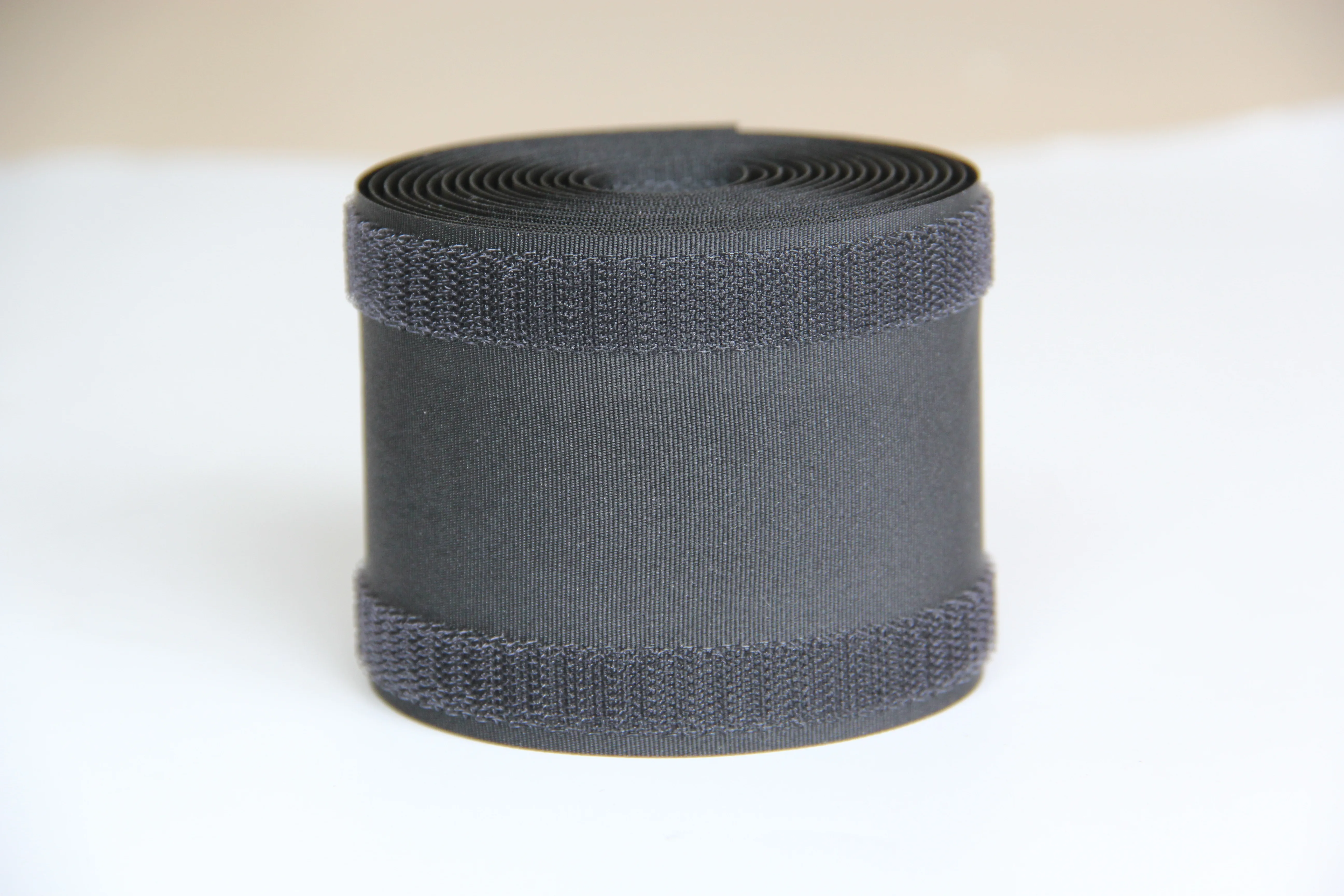 Gray and Red Floor Cable Protector - Velcroes Cable Management Sleeve for Carpet, Temporary Wiring Protection for Events