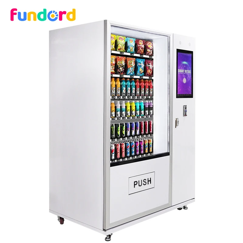 FUNDORD wholesale automatic electric refrigerated cold drink beverage vending machine