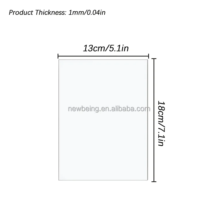 Clear Plexiglass Sheet, Plastic Plexiglass Board Acrylic Board for Wall Crafts Glass Picture Frame