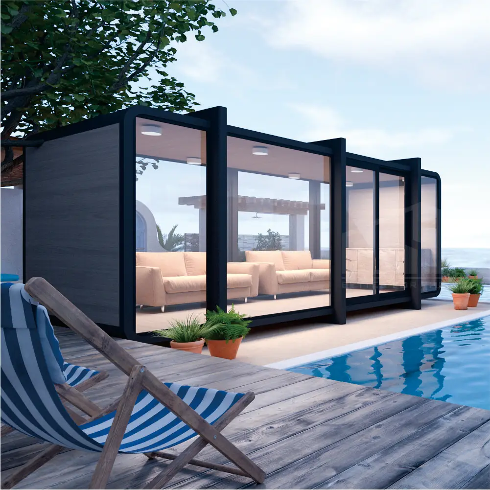 Prefab villa container shop container price octanorm photo booth kiosk case prefabbricated allaroman