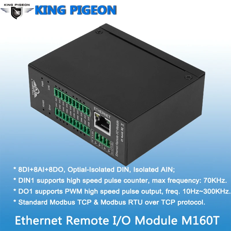 Модуль ввода/вывода TCP Ethernet M160T Modbus