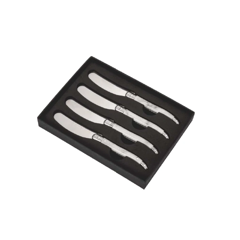 
Free sample designed PP handle and 2cr13 stainless steel kitchen gift set butter knife with wooden case 