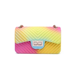 2022 PVC jelly bags rainbow purses and handbags luxury handbags for women
