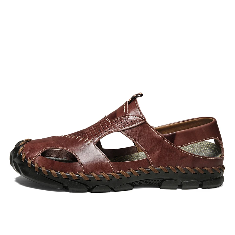 Hand-stitched Hollowed-out Sandals for men daily look in summer mountain-climbing Casual shoes beach shoes