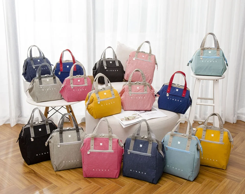 Custom High Quality Waterproof Portable Thermal Insulation Lunch Bag Thickened Soft Food Picnic Insulated Cooler Bags