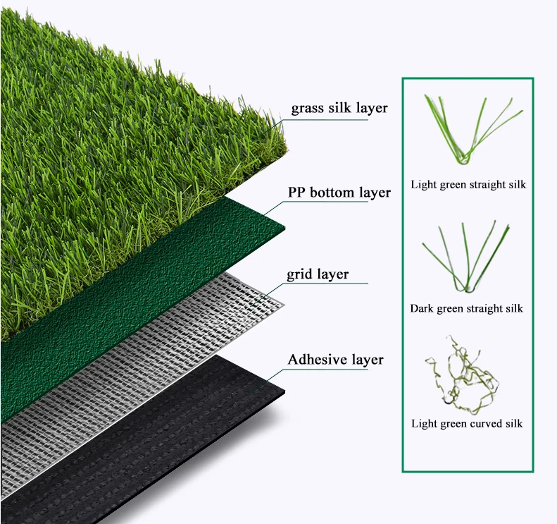 Outdoor use sports lawn carpet 30mm 40mm landscape synthetic artificial grass soccer turf