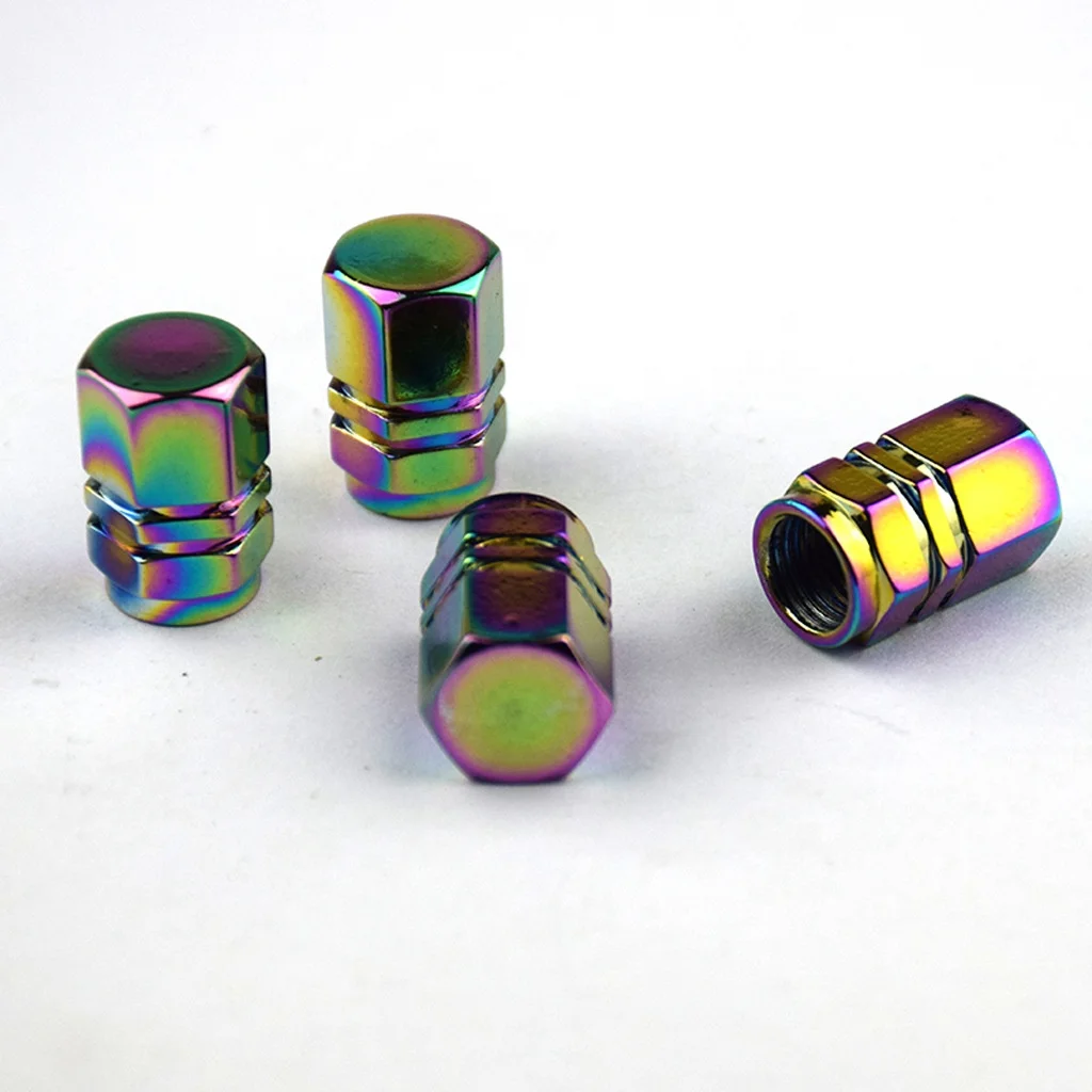 Vtogether V00005702 8pcs set Best seller aluminum Rainbow valve caps rainbow