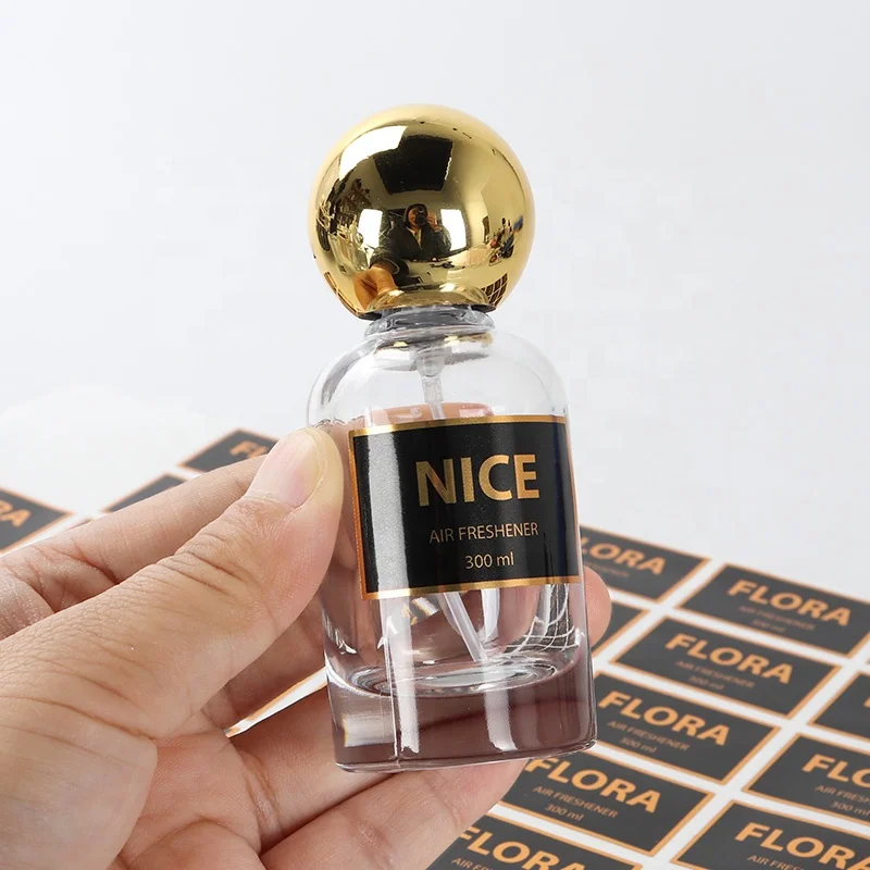 Custom printing oil bottle sticker packaging perfume bottle labels private label perfume waterproof stickers for roller bottles