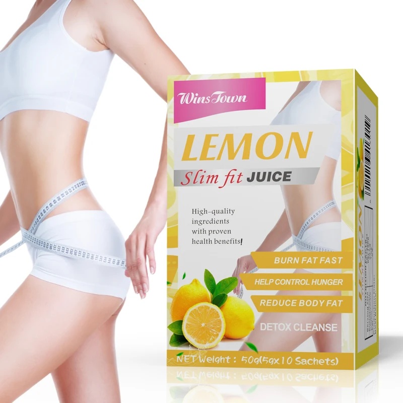 OEM ODM Own Brand Lemon Slim Fit Juice Burn Fat Fast Juice Help Control Hunger Slim Fit Juice Natural Reduce Body Fat