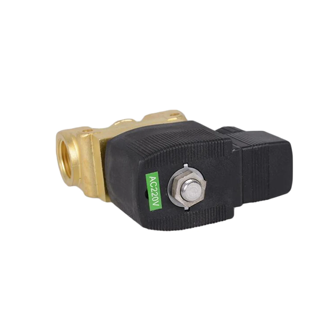 5404 Series 50bar High Pressure Temperature Solenoid Valve 1/4 3/8 1/2 BSP 12V 24V DC AC220V N.C PTFE pilot Brass