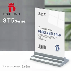Borlund Clear Display Stand Holder 210x297mm A4 Holders  Customized Acrylic Countertop Table Sign