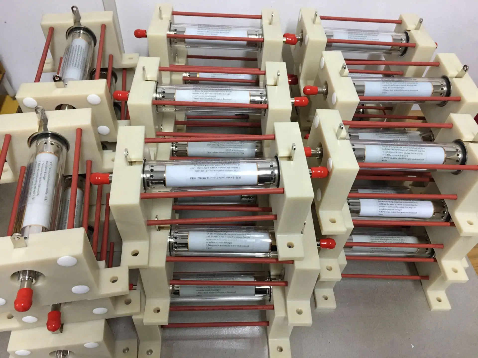 5kw 50ohm high voltage high frequency water cooled resistor