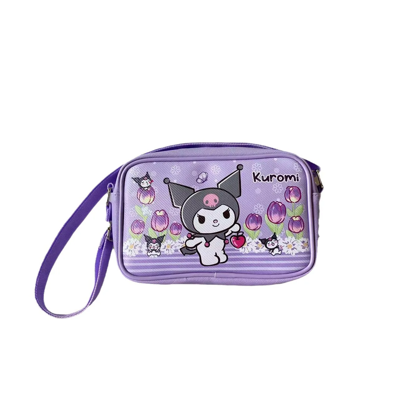 2024 wholesale cute shopping handbag bags student girl cartoon kawaii crossbody bag pu melody kt small square shoulder bag