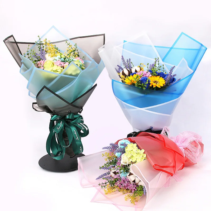 Matte Magic Edge Paper Waterproof Translucent Korean Floral Bouquet Packing Floral Gift Wrapping Paper