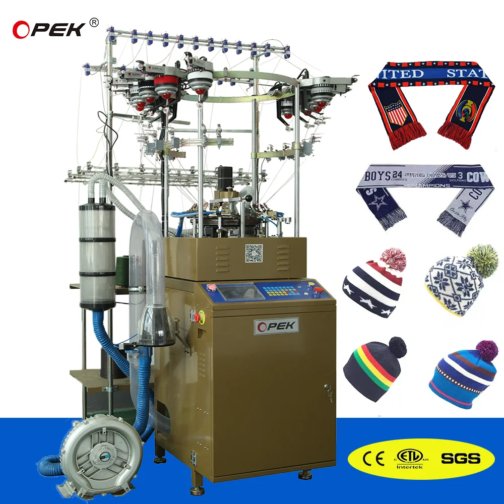 China popular opek brand scarf and beanie  knitting machine with factory price
