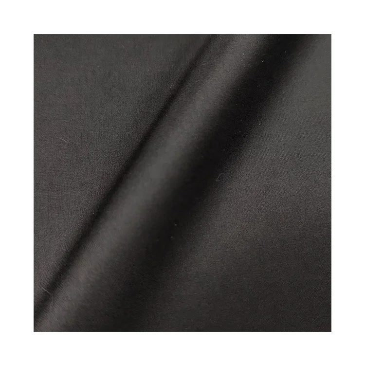 Eco-friendly Materials 100 HQ 50 60 70 gsm 190T 210T 230T 260T polyester taffeta lining fabric black white color for clothing