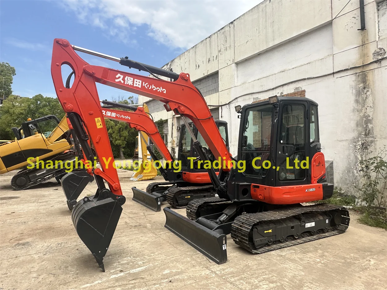 used kubota kx165 excavator kubota mini excavator 5 ton KX 165 digger Construction Compact Equipment