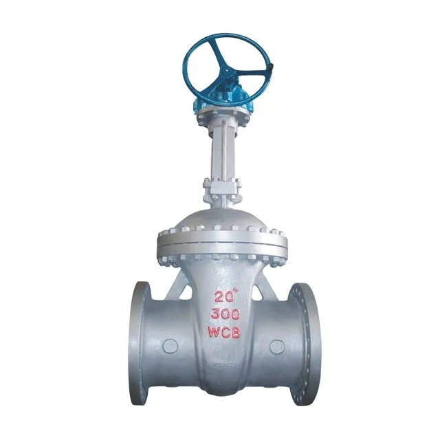 Flange End Cast Steel A216 WCB 20' 16 Inch Class 300 Bevel Gear Gate Valve