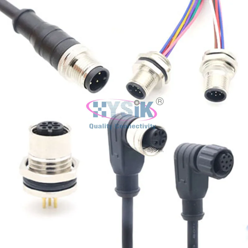 M12 2 3 4 5 6 8 12 17 contacts A B D X coding sensor plug Ethernet DeviceNet CC-link circular connector IP67 M12 connector