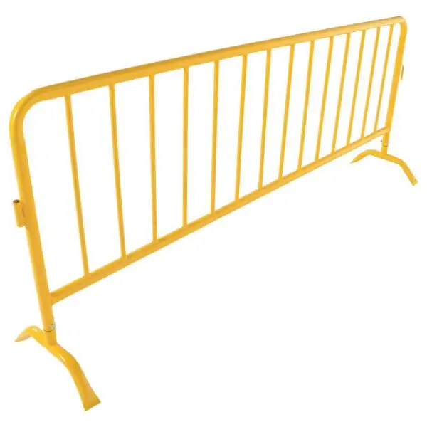 Temporary Security Retractable Barricade Fence a Frame Metal Road Crowd Control Barrier for Farm & Road Safety