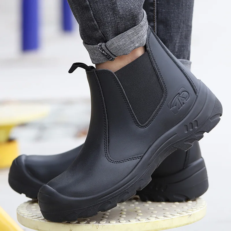 construction safety boots for men,brand good quality safety boots work shoes black,boots chelsea safety style