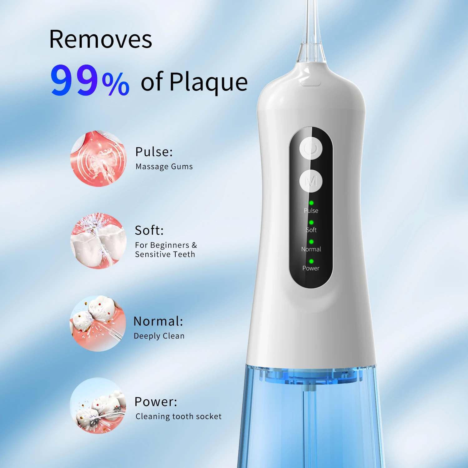 Electric Rechargeable Hot Selling Tooth Ir rigator Flosser Water Waterproof Ipx7 Water Flosser