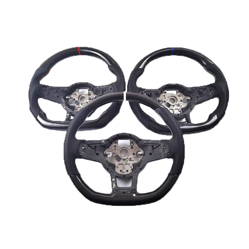 Новое Спортивное Рулевое колесо и рулевое колесо из углеродного волокна и нагревательное рулевое колесо с клавиатурой для автомобилей VW