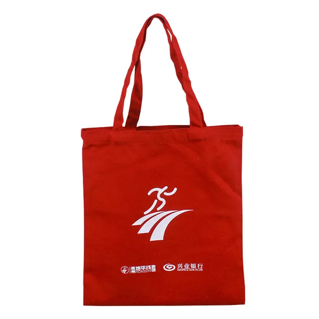 Wholesale Custom Logo Gift Cloth Carry Blank Large Zipper Pocket Canvas Cotton Calico Tote Shopping Shoper Bags